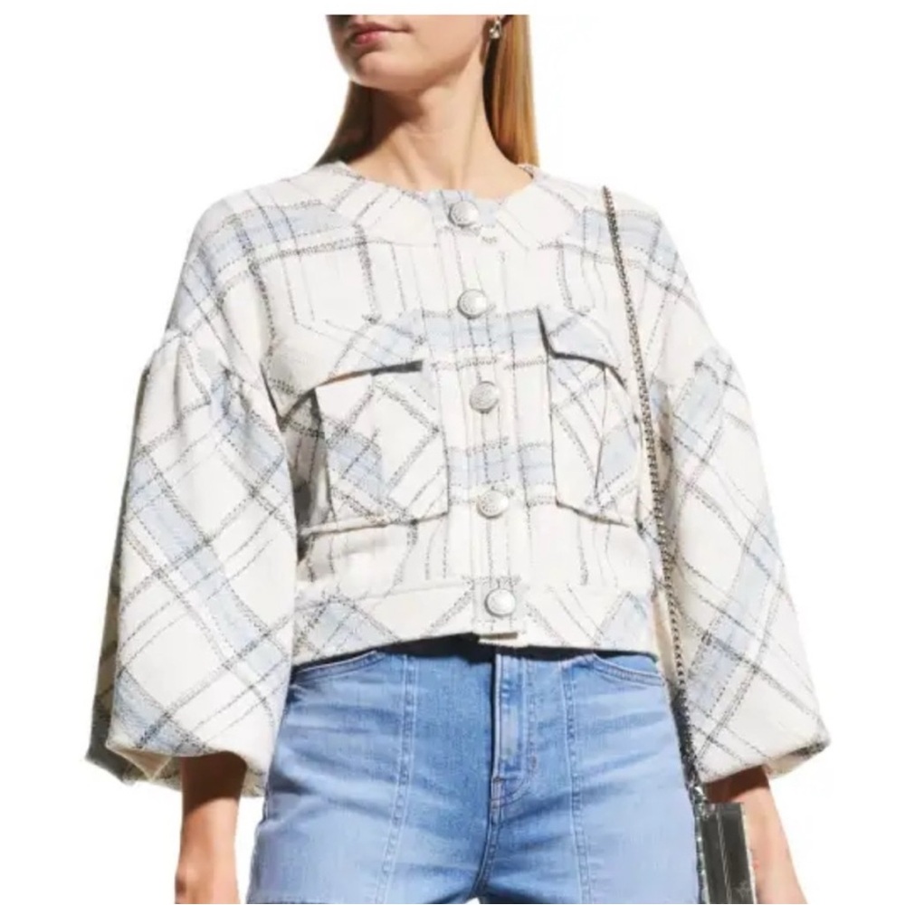 Veronica Beard Nickolai Plaid Women's Jacket - Size 0 - Picture 11 of 11